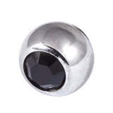 Titanium Threaded Jewelled Balls 1.6x5mm - SKU 11110