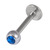 Steel Jewelled Labret 1.2mm with 3mm Ball - SKU 11125