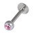 Steel Jewelled Labret 1.2mm with 3mm Ball - SKU 11131
