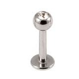 Steel Jewelled Labret 1.2mm with 2.5mm ball - SKU 11188