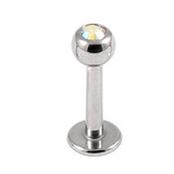 Steel Jewelled Labret 1.2mm with 2.5mm ball - SKU 11189