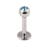 Steel Jewelled Labret 1.2mm with 2.5mm ball - SKU 11190