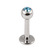 Steel Jewelled Labret 1.2mm with 2.5mm ball - SKU 11190