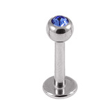 Steel Jewelled Labret 1.2mm with 2.5mm ball - SKU 11191