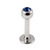 Steel Jewelled Labret 1.2mm with 2.5mm ball - SKU 11192