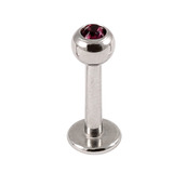 Steel Jewelled Labret 1.2mm with 2.5mm ball - SKU 11195