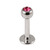 Steel Jewelled Labret 1.2mm with 2.5mm ball - SKU 11209