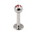 Steel Jewelled Labret 1.2mm with 2.5mm ball - SKU 11213