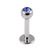 Steel Jewelled Labret 1.2mm with 2.5mm ball - SKU 11221