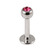 Steel Jewelled Labret 1.2mm with 2.5mm ball - SKU 11224