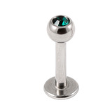 Steel Jewelled Labret 1.2mm with 2.5mm ball - SKU 11242