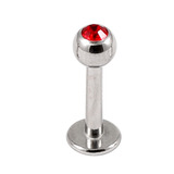 Steel Jewelled Labret 1.2mm with 2.5mm ball - SKU 11245