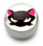 Steel Logo Balls - Pictures 1.6mm, 6mm, Kitten (White)