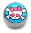 Steel Logo Balls - Pictures 1.6mm, 6mm, Moggy (Blue)