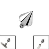 Titanium Cone for Internal Thread shafts in 1.6mm. Also fits Dermal Anchor - SKU 11445