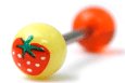 Acrylic Strawberry Barbells - SKU 11455