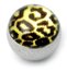 Steel Logo Balls - Pictures 1.6mm, 6mm, Leopard Print (Yellow)