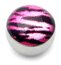 Steel Logo Balls - Pictures 1.6mm, 6mm, Tiger Print (Purple)