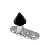 Titanium Dermal Anchor with Black Titanium Cone - SKU 11519