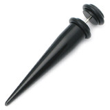 Acrylic Plain Fake Stretchers 1.2mm, 6mm, 6mm, Black