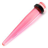 Acrylic Plain Stretcher - Straight 1.6-9mm 7mm, Pink