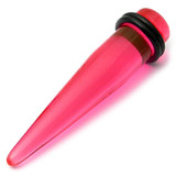 Acrylic Plain Stretcher - Straight 10-16mm 10mm, Pink