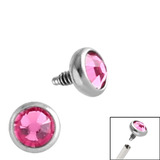 Steel Jewelled Ball for Internal Thread shafts in 1.2mm - SKU 11687