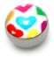 Steel Logo Balls - Pictures 1.6mm, 6mm, Heart Stamp