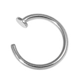 Steel Open Nose Ring - SKU 11709