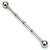 Steel Industrial Scaffold Barbell with three wide bumps IND2 - SKU 11748