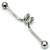 Steel Industrial Scaffold Barbell with short cork screw coil shaft IND4 - SKU 11750