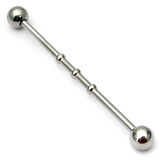 Steel Industrial Scaffold Barbell with closely spaced bumps IND6 - SKU 11752