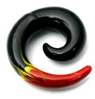 Painted Flame Spiral Stretchers - SKU 11765