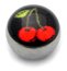 Steel Logo Balls - Pictures 1.6mm, 6mm, Red Cherries (on Black)