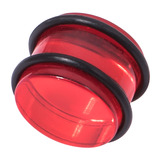 Acrylic Plug 12-24mm 12mm, Red