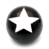 Black Steel Logo Ball - SKU 11938