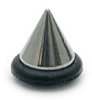 Steel Threaded Attachment - 1.2mm and 1.6mm UFO Cone. 1.2mm gauge. 3mm base.