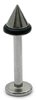 Steel Labrets with Steel Attachments 1.2mm 1.2 / 7 / Steel Labret with Steel UFO Cone