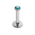 Steel Internally Threaded Jewelled Labrets 1.2mm - SKU 11973