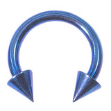 Titanium Coned Circular Barbells (CBB) (Horseshoes) - SKU 12099