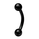 Black Titanium Curved Bars 1.6mm 1.6mm, 12mm, 4mm and 4mm