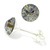 Silver Crystal Studs ST8 and ST9 - SKU 12308