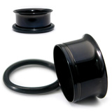 Black Steel Single Flared Eyelet - SKU 12375