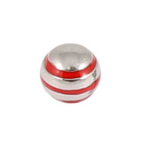 Steel Threaded Attachment - 1.2mm and 1.6mm Saturn Ball - SKU 12388