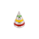 Steel Threaded Attachment - 1.2mm and 1.6mm Saturn Cone 1.2 / 4 / green yellow red combination