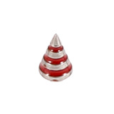 Steel Threaded Attachment - 1.2mm and 1.6mm Saturn Cone 1.2 / 4 / red