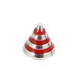 Steel Threaded Attachment - 1.2mm and 1.6mm Saturn Cone 1.6 / 4 / red