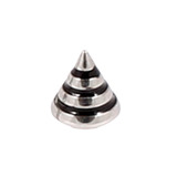 Steel Threaded Attachment - 1.2mm and 1.6mm Saturn Cone 1.6 / 4 / black