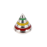 Steel Threaded Attachment - 1.2mm and 1.6mm Saturn Cone 1.6 / 5 / green yellow red combination
