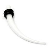 Acrylic Plain Claw Stretchers 2-8mm 2mm, White